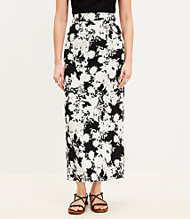 Garden Linen Blend Column Midi Skirt carousel Product Image 3