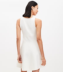 Ponte Mini Flare Dress carousel Product Image 2