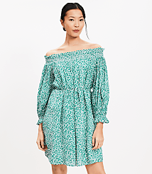 Floral Smocked Off The Shoulder Mini Dress carousel Product Image 2