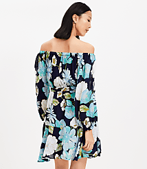 Floral Off The Shoulder Mini Flounce Dress carousel Product Image 3