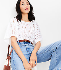 Eyelet Modern Tee carousel Product Image 1