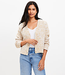 Marled Easy V-Neck Cardigan carousel Product Image 1