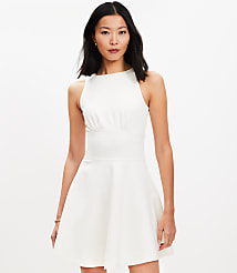 Ponte Mini Flare Dress carousel Product Image 3