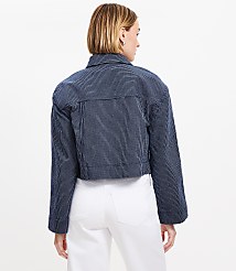 Textured Stripe Wide Sleeve Jacket carousel Product Image 2