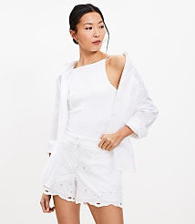 Riviera Shorts in Eyelet carousel Product Image 1
