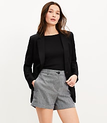 Cuffed Shorts in Cotton Linen carousel Product Image 1