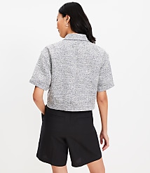 Petite Tweed Short Sleeve Jacket carousel Product Image 3