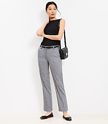Petite Riviera Slim Pants in Linen Blend carousel Product Image 1
