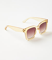 Crystal Finish Square Sunglasses carousel Product Image 1