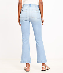 Curvy Patch Pocket Kick Crop Jeans in Bright Vintage Wash carousel Product Image 2
