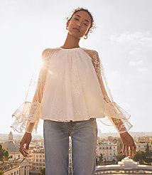 Chantilly Lace Flare Sleeve Blouse carousel Product Image 1