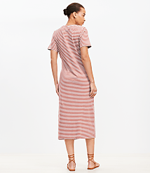 Striped Twist Midi Dress carousel Product Image 3