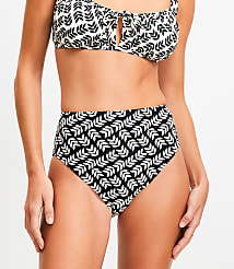 LOFT Beach Leafed High Waist Bikini Bottom carousel Product Image 2