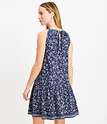 Petite Bandana Flounce Mini Halter Dress carousel Product Image 4