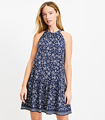 Petite Bandana Flounce Mini Halter Dress carousel Product Image 2