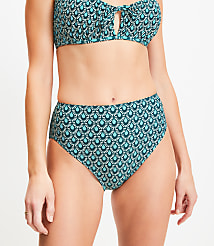 LOFT Beach Geo High Waist Bikini Bottom carousel Product Image 2