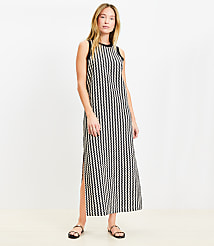LOFT Beach Zig Zag Crochet Midi Dress carousel Product Image 2