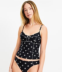 LOFT Beach Dotted Zig Zag Stitch Tankini Top carousel Product Image 3
