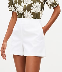 Textured Darted Side Zip Shorts carousel Product Image 2