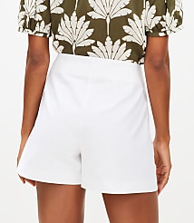Textured Darted Side Zip Shorts carousel Product Image 3