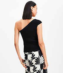Ribbed One Shoulder Sweater carousel Product Image 3