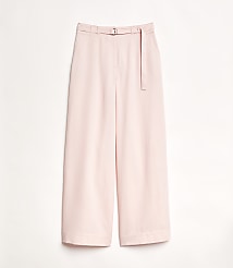 Petite LOFT Versa Pure Spun Belted Wide Leg Pants carousel Product Image 2