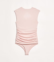 LOFT Versa 360 Knit Ruched Square Neck Bodysuit carousel Product Image 3