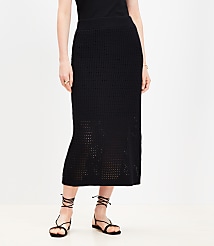 Textured Midi Sweater Skirt carousel Product Image 2