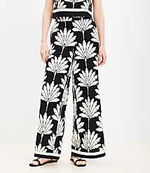 Palm Pull On Wide Leg Pants in Linen Blend carousel Product Image 3