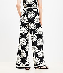 Palm Pull On Wide Leg Pants in Linen Blend carousel Product Image 4