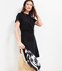 Tall Draped Mini Tee Dress carousel Product Image 2