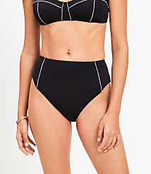LOFT Beach Zig Zag Stitch High Waist Bikini Bottom carousel Product Image 2
