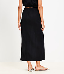 LOFT Beach Crinkle Midi Skirt carousel Product Image 3