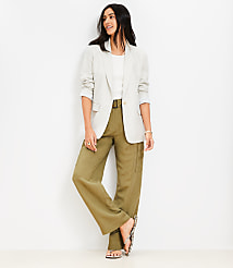 Oversized Linen Blend Modern Blazer carousel Product Image 1