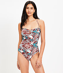 LOFT Sunset U Wire Bandeau One Piece Swimsuit carousel Product Image 2