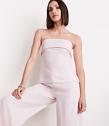 Petite LOFT Versa Pure Spun Foldover Strapless Top carousel Product Image 2