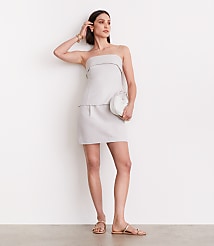 Petite LOFT Versa Pure Spun Foldover Strapless Top carousel Product Image 1