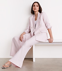 LOFT Versa Pure Spun Double Breasted Blazer carousel Product Image 3