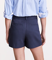 LOFT Versa Pure Spun Belted Shorts carousel Product Image 3
