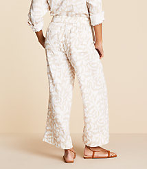 Petite Lou & Grey Jungle Gauze Wide Leg Crop Pants carousel Product Image 1