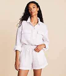 Lou & Grey Striped Triple Cloth Shorts carousel Product Image 1
