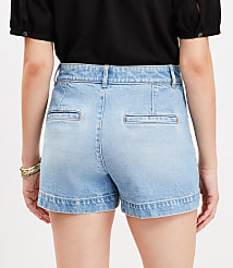 Palmer Denim Shorts in Light Wash carousel Product Image 2