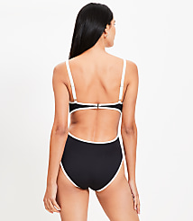 LOFT Beach Scoop Neck Cutout One Piece Swimsuit carousel Product Image 3