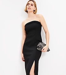 Knit Strapless Midi Dress carousel Product Image 1
