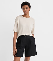 Linen Blend Modern Tee carousel Product Image 1