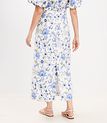 Garden Linen Blend Midi Skirt carousel Product Image 3