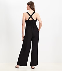 Smocked Crisscross Back Jumpsuit carousel Product Image 3