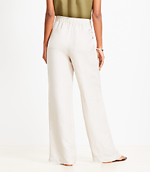 Tall Pull On Straight Pants in Linen Blend carousel Product Image 3