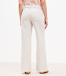 Petite Mid Rise Wide Leg Jeans in Washed Pink carousel Product Image 3