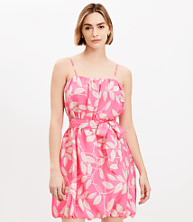 Leafed Pleated Mini Pocket Dress carousel Product Image 2